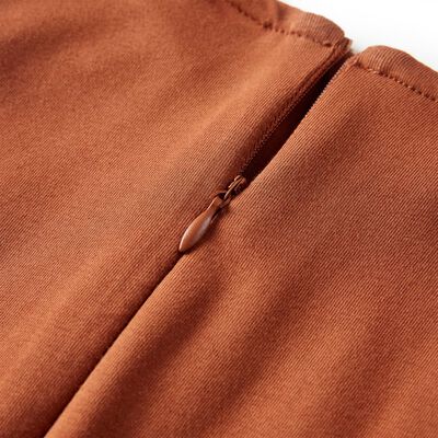 Kinderkleid mit Langen Ärmeln Cognac 128