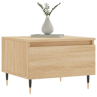 vidaXL Couchtische 2 Stk. Sonoma-Eiche 50x46x35 cm Holzwerkstoff