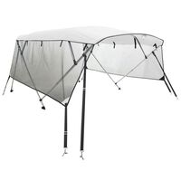 vidaXL 4-Bow Bimini-Top mit Mesh-Seitenteilen 243x(170-182)x137 cm