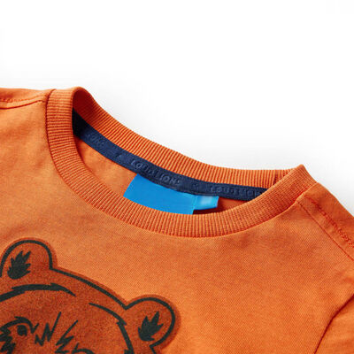 Kinder-Langarmshirt Dunkelorange 116