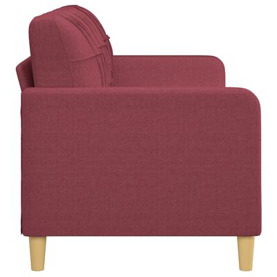 vidaXL 3-Sitzer-Sofa Weinrot 180 cm Stoff