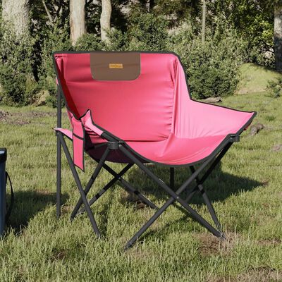 vidaXL Campingstühle 2 Stk. mit Tasche Klappbar Rosa