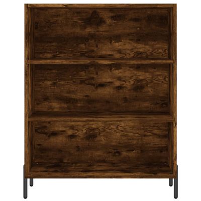 vidaXL Highboard Räuchereiche 69,5x34x180 cm Holzwerkstoff