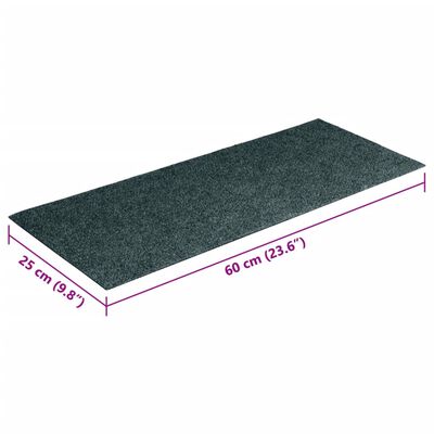 vidaXL Selbstklebende Treppenmatten 15 Stk. Rechteckig 60x25 cm Grün