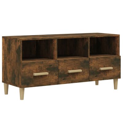 vidaXL TV-Schrank Räuchereiche 102x36x50 cm Holzwerkstoff