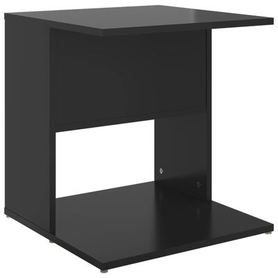 vidaXL Beistelltisch Hochglanz-Schwarz 45x45x48 cm Holzwerkstoff