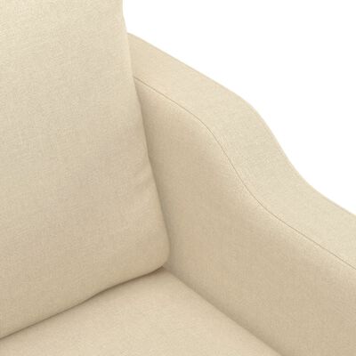 vidaXL 2-Sitzer-Sofa Creme 120 cm Stoff