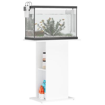 vidaXL Aquariumständer Weiß 60,5x36x72,5 cm Holzwerkstoff