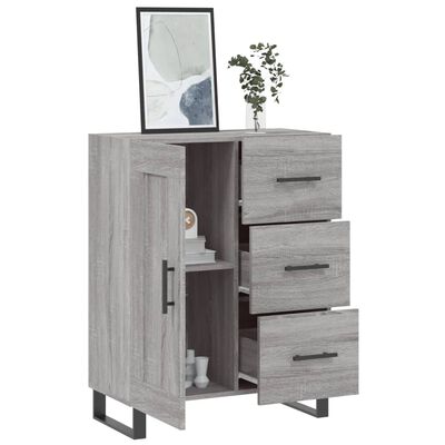 vidaXL Sideboard Grau Sonoma 69,5x34x90 cm Holzwerkstoff