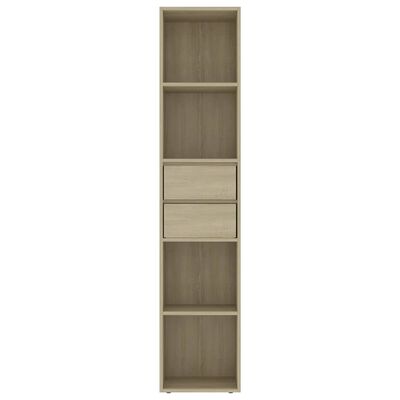 vidaXL Bücherregal Sonoma-Eiche 36x30x171 cm Holzwerkstoff