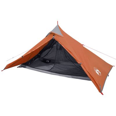 vidaXL Tipi-Campingzelt 1 Person Orange Wasserdicht