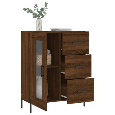 vidaXL Sideboard Braun Eichen-Optik 69,5x34x90 cm Holzwerkstoff