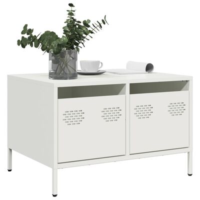 vidaXL TV-Schrank Weiß 68x50x43,5 cm Kaltgewalzter Stahl