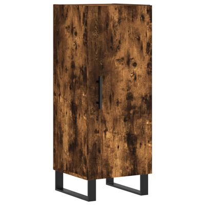 vidaXL Highboard Räuchereiche 34,5x34x180 cm Holzwerkstoff