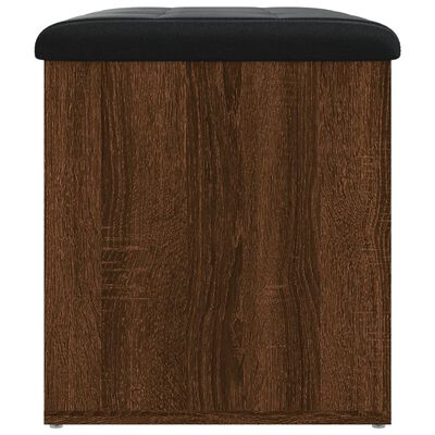 vidaXL Sitzbank mit Stauraum Braun Eiche 62x42x45 cm Holzwerkstoff