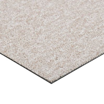 vidaXL Teppichfliesen 20 Stk. 5 m² 50x50 cm Hellbeige