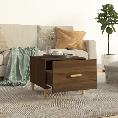 vidaXL Couchtische 2 Stk. Braun Eichen-Optik 50x50x40 cm Holzwerkstoff