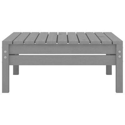 vidaXL 3-tlg. Garten-Lounge-Set Grau Massivholz Kiefer