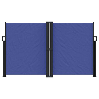 vidaXL Seitenmarkise Ausziehbar Blau 140x600 cm