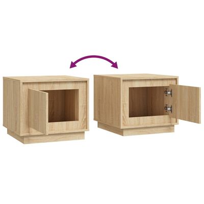 vidaXL Couchtisch Sonoma-Eiche 51x50x44 cm Holzwerkstoff