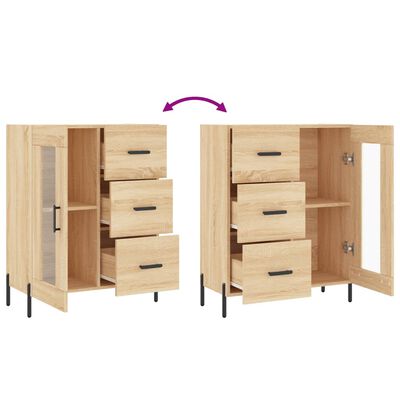 vidaXL Sideboard Sonoma-Eiche 69,5x34x90 cm Holzwerkstoff