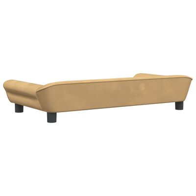 vidaXL Hundebett Braun 100x50x21 cm Samt