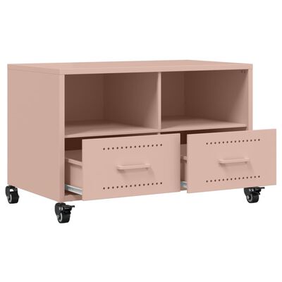 vidaXL TV-Schrank Rosa 68x39x43,5 cm Stahl