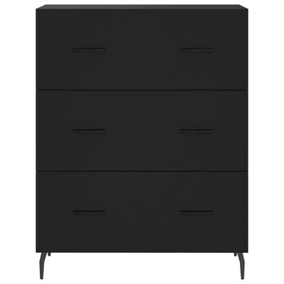 vidaXL Sideboard Schwarz 69,5x34x90 cm Holzwerkstoff