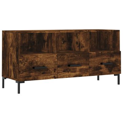 vidaXL TV-Schrank Räuchereiche 102x36x50 cm Holzwerkstoff