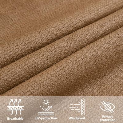 vidaXL Sonnensegel 160 g/m² Taupe 3x4x5 m HDPE