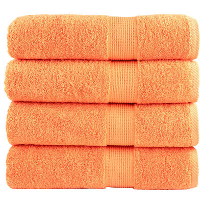 vidaXL Premium-Handtücher SOLUND 4 Stk. Orange 50x100 cm 600 g/m²