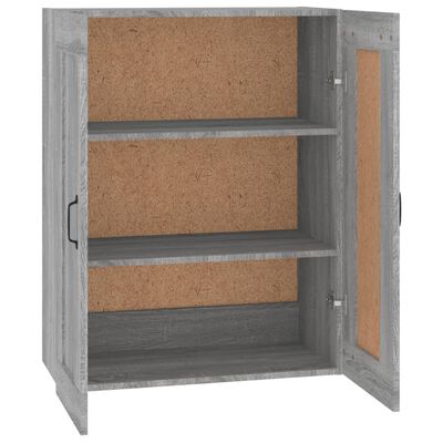 vidaXL Hängeschrank Grau Sonoma 69,5x32,5x90 cm