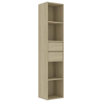 vidaXL Bücherregal Sonoma-Eiche 36x30x171 cm Holzwerkstoff