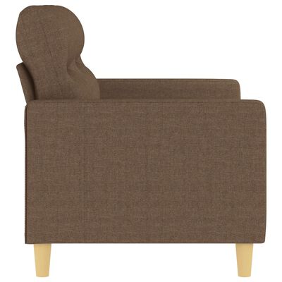 vidaXL 2-Sitzer-Sofa Braun 120 cm Stoff