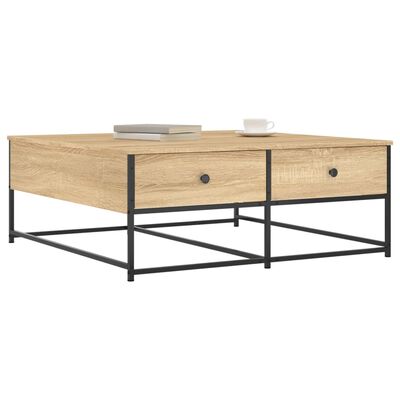 vidaXL Couchtisch Sonoma-Eiche 100x99x40 cm Holzwerkstoff