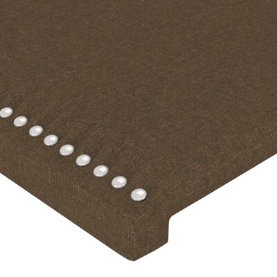 vidaXL Kopfteil mit Ohren Dunkelbraun 83x16x118/128 cm Stoff