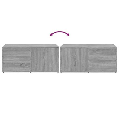 vidaXL TV-Schrank Grau Sonoma 80x34x36 cm Holzwerkstoff