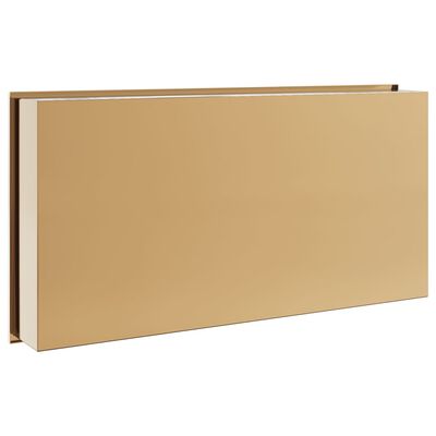 vidaXL Duschnische Golden Gebürstet 62x32x9 cm Edelstahl