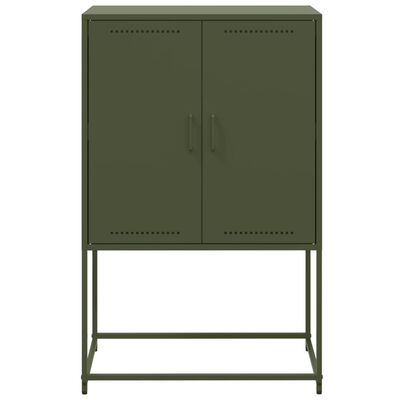 vidaXL TV-Schrank Olivgrün 68x39x60,5 cm Stahl