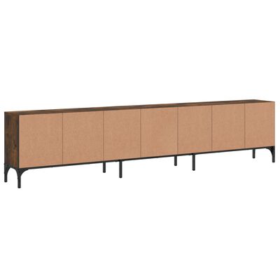 vidaXL TV-Schrank mit Schublade Räuchereiche 200x25x44cm Holzwerkstoff