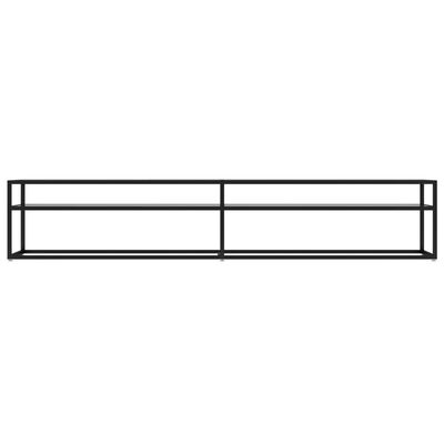 vidaXL TV-Schrank Transparent 220x40x40,5 cm Hartglas