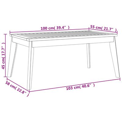 vidaXL 5-tlg. Garten-Lounge-Set mit Kissen Massivholz Akazie