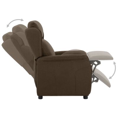 vidaXL Relaxsessel Braun Stoff