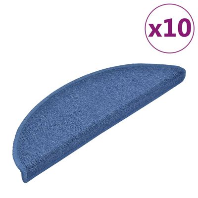 vidaXL Stufenmatten 10 Stk. 56x17x3 cm Blau