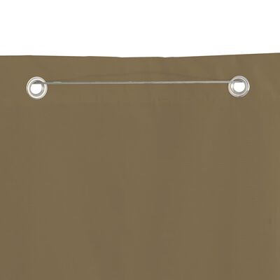 vidaXL Balkon-Sichtschutz Taupe 120x240 cm Oxford-Gewebe