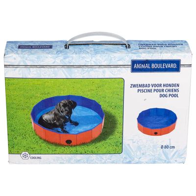 Animal Boulevard Haustier-Pool Cooling M 80x80x20 cm Rot/Blau