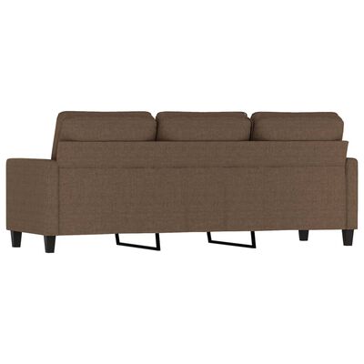 vidaXL 3-Sitzer-Sofa Braun 180 cm Stoff