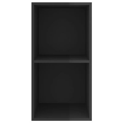 vidaXL TV-Wandschrank Hochglanz-Schwarz 37x37x72 cm Holzwerkstoff