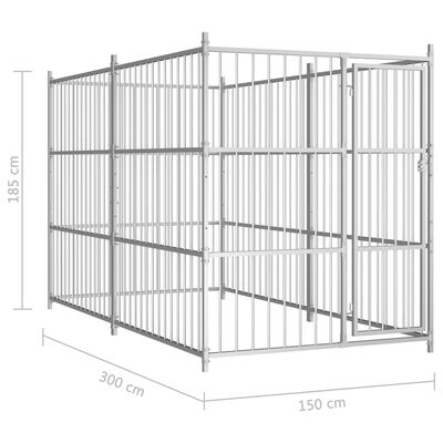 vidaXL Hundezwinger 300×150×185 cm