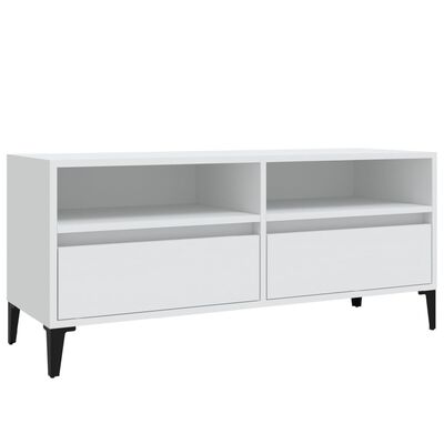 vidaXL TV-Schrank Weiß 100x34,5x44,5 cm Holzwerkstoff